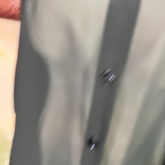 VTG📌 Chiffon Button Down Blouse with Satin Collar & Cuffs - Picture 5 of 16